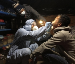मनाङमा कोरोना परिक्षण तिव्र