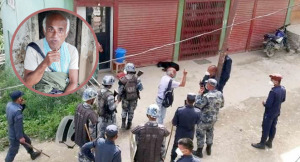 जुम्लामा वरिष्ठ चिकित्सक डा. गोविन्द केसी प्रहरी घेराबन्दीमा