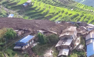 सिन्धुपाल्चोकको जुगल गाउँपालिका-२ लिदिमा पहिरो, पहिरोमा परि २१ घर पुरिए, घटनाको विवरण आउन बाँकी
