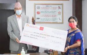 सनराइज बैंकद्वारा सरकारलाई आर्थिक सहयोग