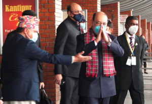  भारतीय विदेशसचिव हर्षवर्द्धन काठमाडौं आइपुगे