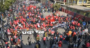 नेकपा प्रचण्ड–माधव समूहको प्रदर्शन