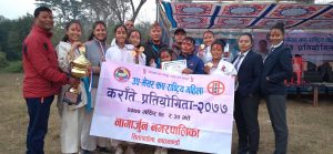 उपमेयर महिला राष्ट्रिय कराँते प्रतियोगितामा लैनचौर डोजो प्रथम उपमेयर महिला राष्ट्रिय कराँते प्रतियोगितामा लैनचौर डोजो प्रथम