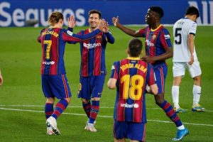 स्पेनिस ला लिगामा बार्सिलोनाको गेटाफेमाथि सानदार जित