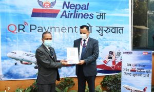 नेपाल वायुसेवा निगम र नेपाल बैंकबिच सहकार्य