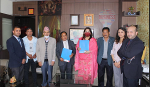 मेगा बैंक नेपाल र सांग्रिला एग्रो प्राइभेट लिमिटेडबिच सम्झौता