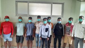 अवैध रुपमा करेन्ट लगाएर माछा मार्ने ९ जना पक्राउ