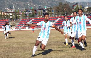 ‘ए’ डिभिजन लिग फुटबलमा ब्रिगेडलाई हराउँदै मनाङ शीर्ष स्थानमा उक्लियो