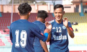 सहिद स्मारक ‘ए’ डिभिजन लिग फुटबलमा जावलाखेलमाथि थ्री स्टारको संघर्षपूर्ण जित 