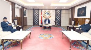 एमसीसीबारे छलफल गर्न बसेको गठबन्धनका प्रमुख तीन शीर्ष नेताहरुबीचको छलफल निष्कर्ष विहीन एमसीसीबारे छलफल गर्न बसेको गठबन्धनका प्रमुख तीन शीर्ष नेताहरुबीचको छलफल निष्कर्ष विहीन