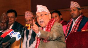 नेकपा अध्यक्ष ओलीको गर्जन ‘नेपाली कांग्रेसलाई १३ सिटमा झार्नुपर्छ’