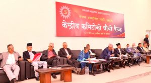 एमाले केन्द्रीय कमिटी बैठकमा अध्यक्ष ओलीले प्रस्तुत गरेको राजनीतिक प्रतिवेदनमाथि समूहगत छलफल हुँदै