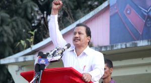 पार्टी पुनर्गठन ११ वर्षमा प्रवेश गरेको अवसरमा नेकपाको जनसभा हुँदै