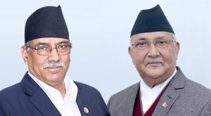 प्रधानमन्त्री प्रचण्ड र एमाले अध्यक्ष ओलीबीच ८ सांसद बराबर एक मन्त्रालय पाउनेगरी भागबण्डा मिल्यो