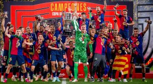 रियल म्याड्रिडलाई हराउँदै बार्सिलोनाले जित्यो कोपा डेल रेको उपाधि