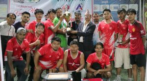 लायन एफसी ‘बी’ ले उचाल्यो मनोरञ्जन फुटसल लिगको उपाधि लायन एफसी ‘बी’ ले उचाल्यो मनोरञ्जन फुटसल लिगको उपाधि
