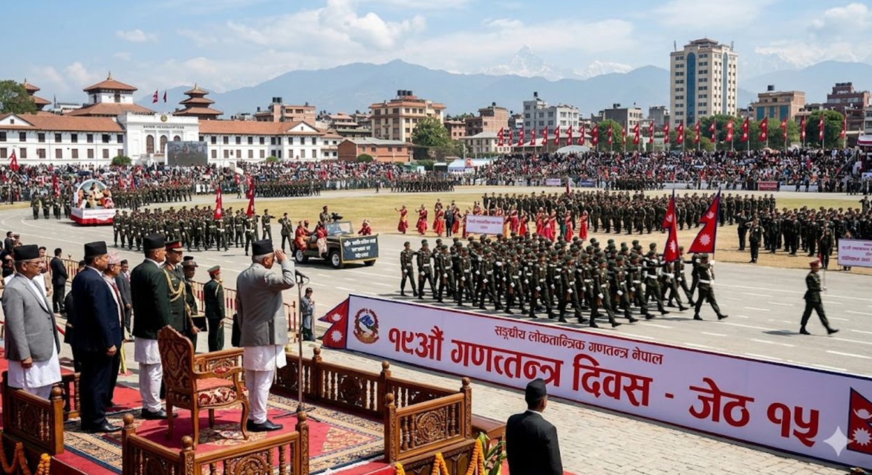 देशभर १९औँ गणतन्त्र दिवस भव्य रूपमा मनाइँदै