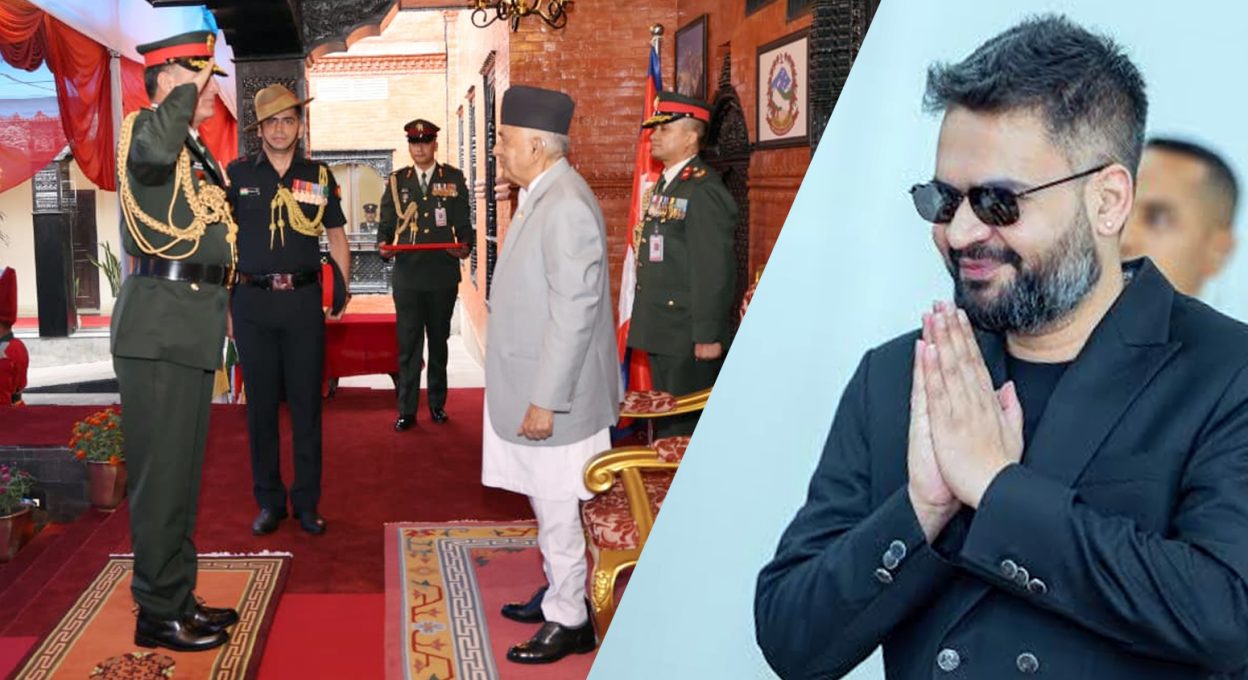 भारतीय सेनाध्यक्ष धिरज सेठले प्रधानमन्त्री बालेन्द्र शाहसँग भेट्दै