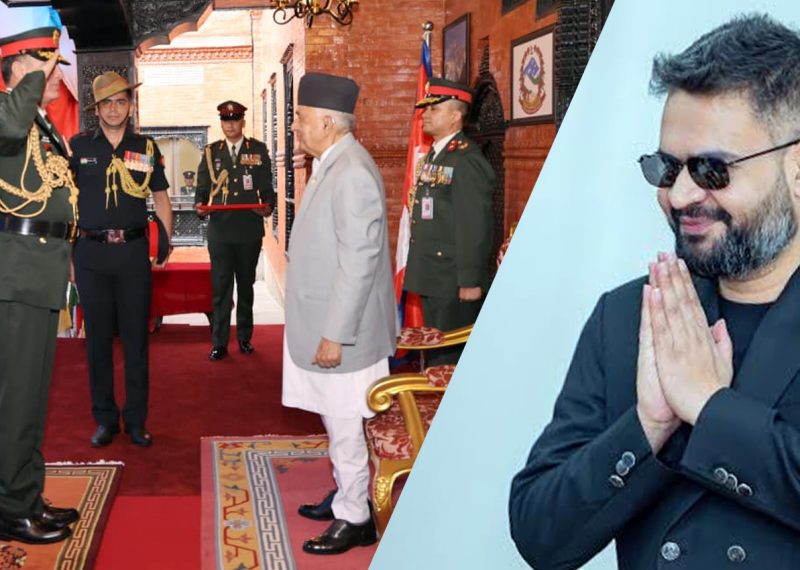 भारतीय सेनाध्यक्ष धिरज सेठले प्रधानमन्त्री बालेन्द्र शाहसँग भेट्दै